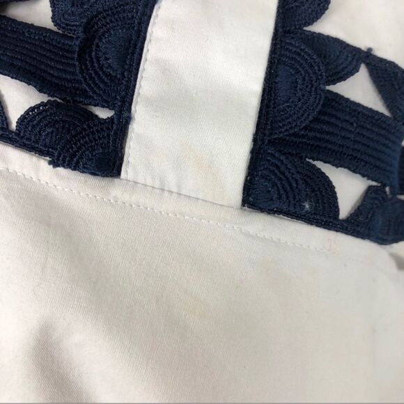 Jonathan Simkhai Cutout Trim Shirt Dress Size Small White Sleeveless Pop… - Picture 11 of 11